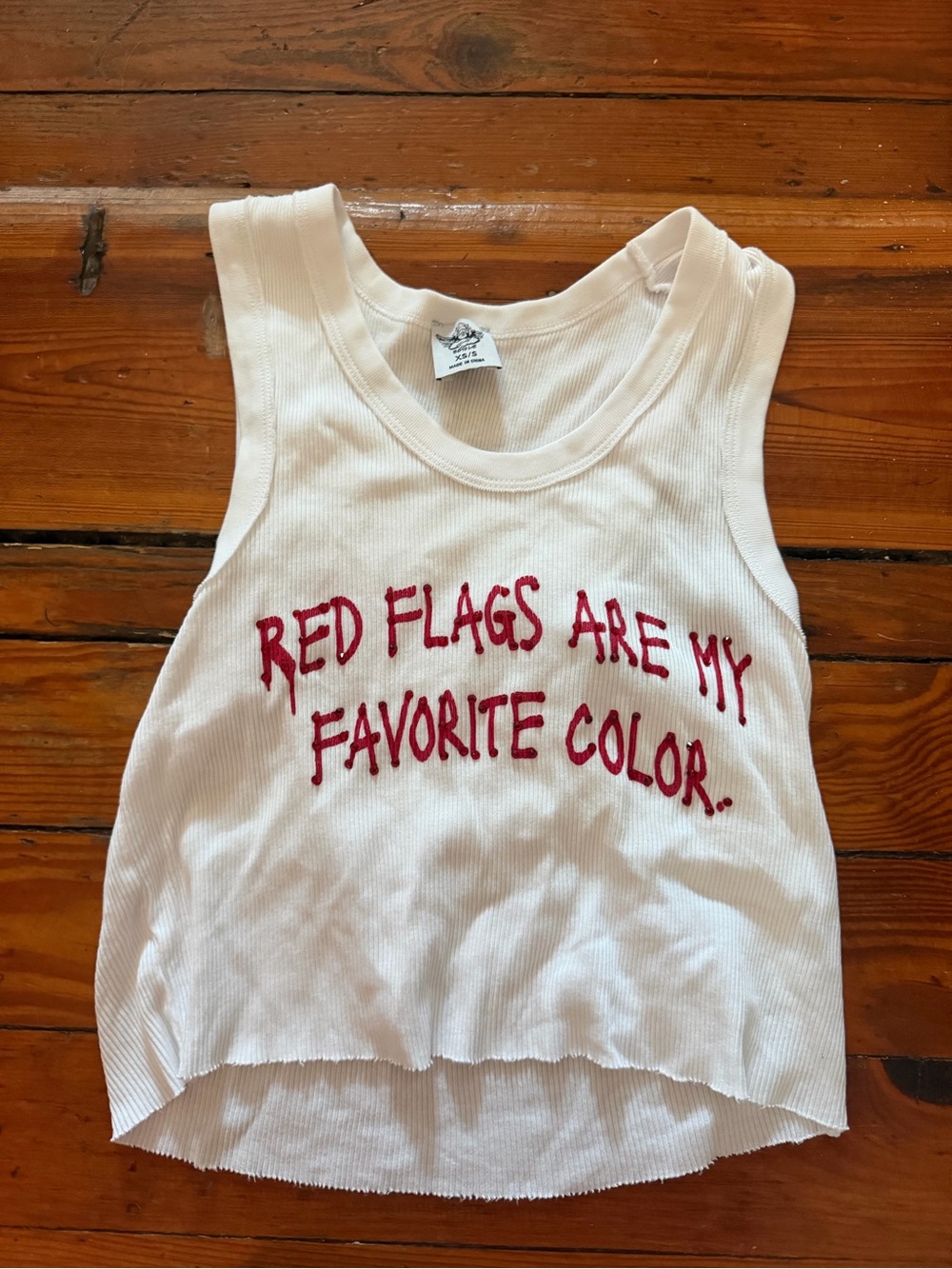 Boys lie tank top